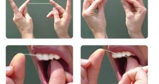 روش کاربرد نخ دندان